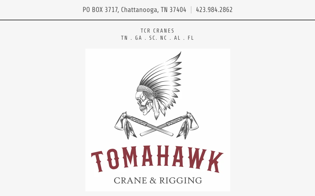 Tomahawk Crane & Rigging